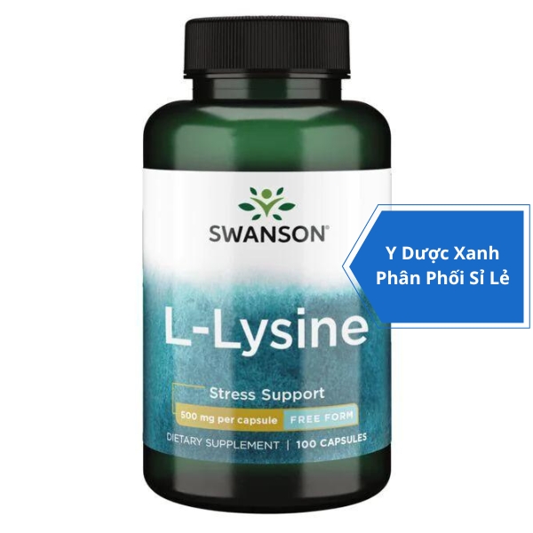 [Global] SWANSON L-LYSINE, 100 viên, Viên uống hỗ trợ sức khỏe thần kinh cho người lớn của Mỹ
